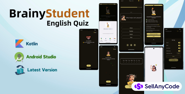 BrainyStudent English Quiz App Game