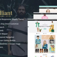 Brilliant - Multi Store Responsive Shopify Theme V1.1.0
