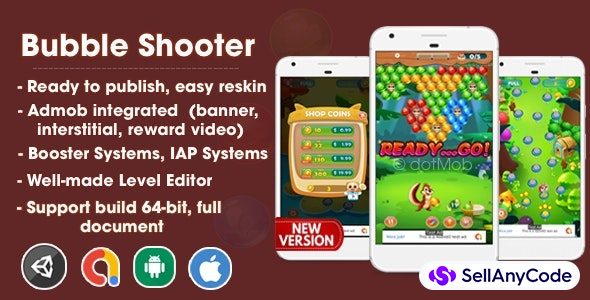 Bubble Shooter Unity Source Code