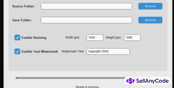 Bulk Image Processor Pro - Multi-Threaded Python GUI Utility(Dark/Light)