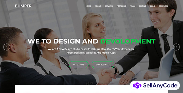 Bumper Material Design Agency HTML Template