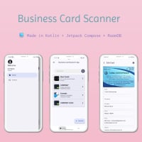 Business Card Scanner App Kotlin OCR + PDF/CSV E