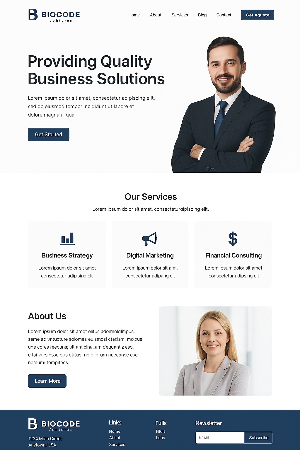 Business Corporate Wordpress Theme with WOOCommerce support