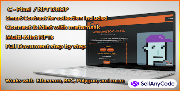 C-Pixel - NFT Drop / Collection Template