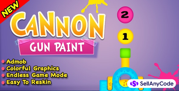 Cannon Gun Paint Game For Android