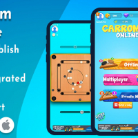 Carrom Online (Unity Game+Admob+iOS+Android)