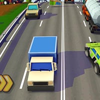 Cartoon Car war Highway Rider: Endless Pixel Traffic Racing 3D