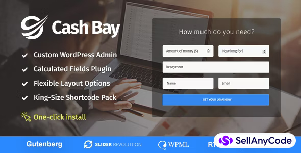 Cash Bay - Banking and Payday Loans WordPress Theme