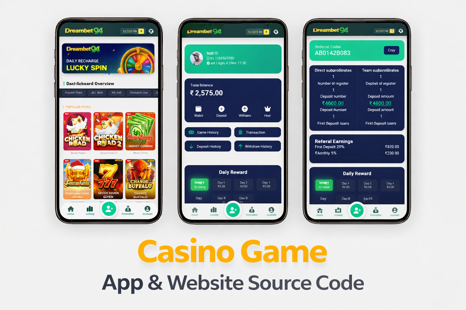 Casino App and website Source Code, 500+ Game and multiples casino API (Jili API, JDB API, PG API, Sport API, Avitore API And More API)