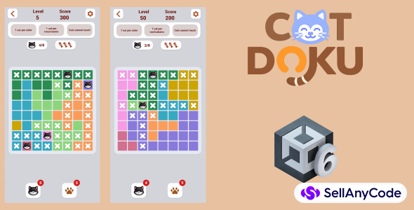 Catdoku - 1500 Levels And Level Editor Unity
