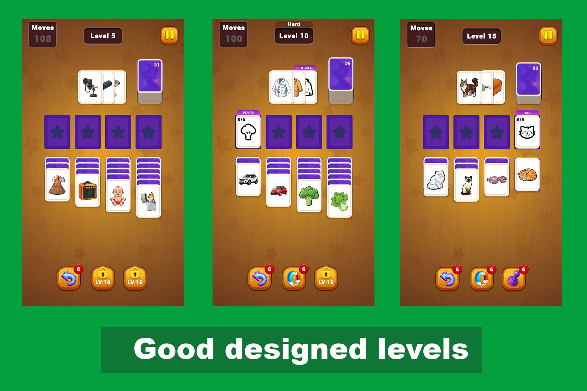 Category Solitaire Card Puzzle - Unity Source Code