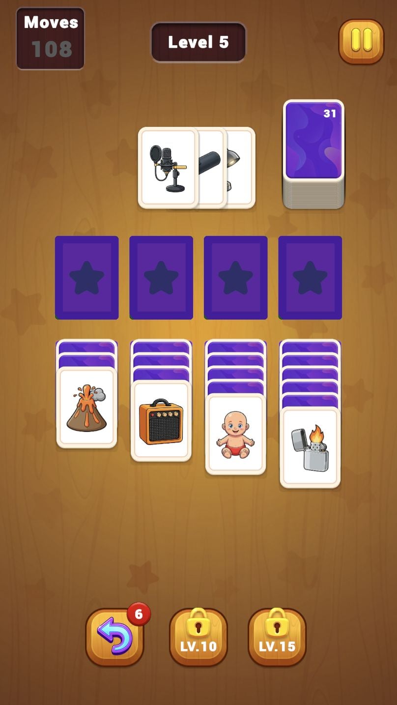 Category Solitaire Card Puzzle - Unity Source Code