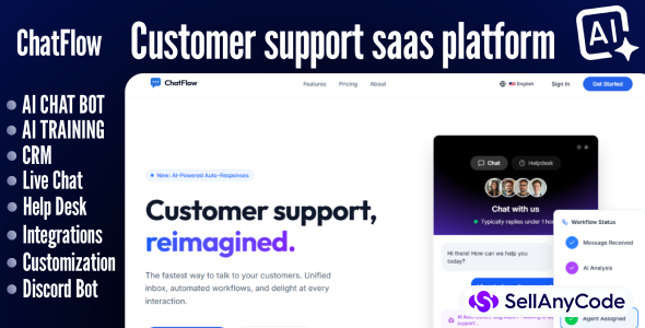 ChatFlow - SaaS Live Chat & More