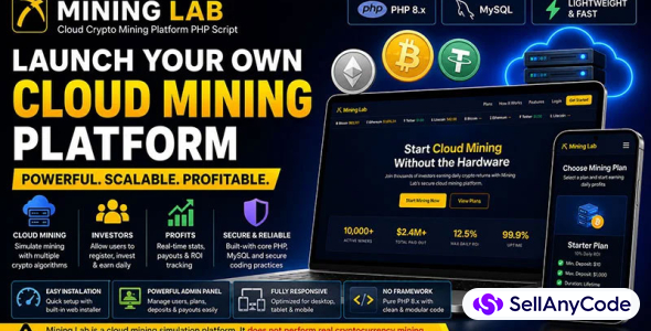 Cloud Crypto Mining Platform