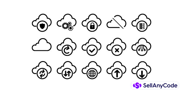 Cloud and Data Infrastructure Icons