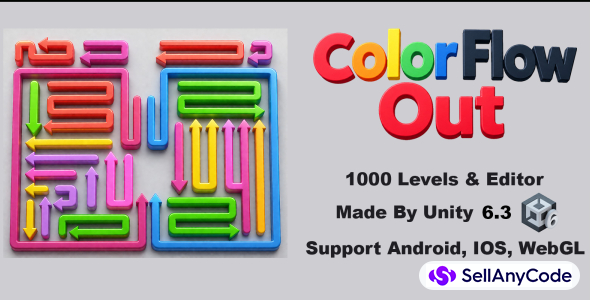 Color Flow Out - 1000 Levels Editor Unity Project