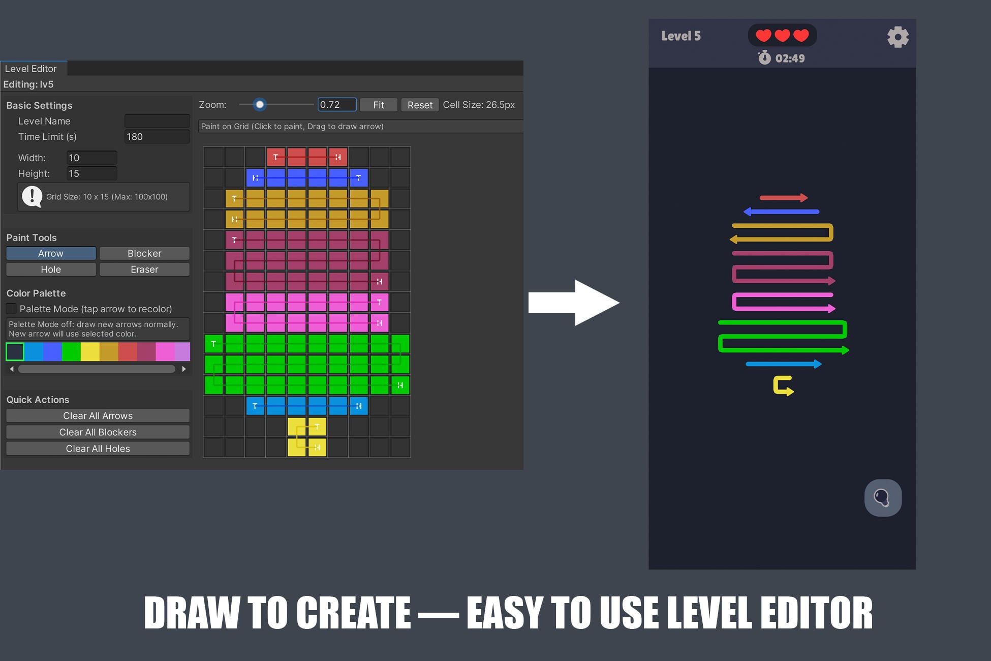 Color Flow Out - 1000 Levels Editor Unity Project