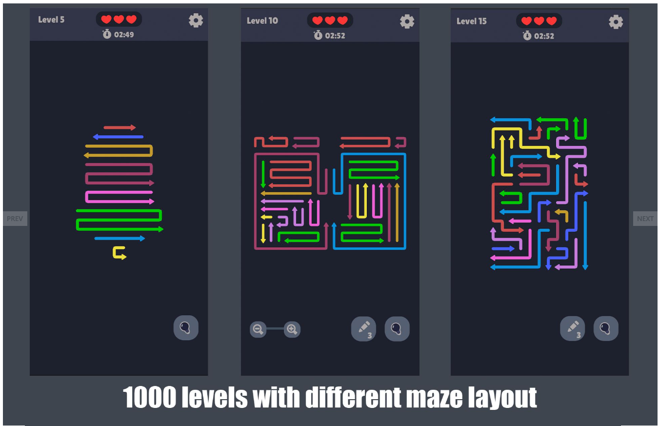 Color Flow Out - 1000 Levels Editor Unity Project