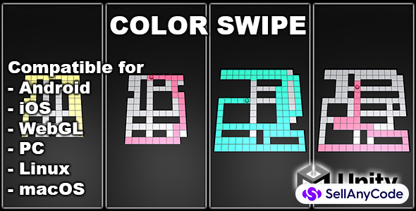 Color Swipe - Unity Hyper Casual Amaze Game With AdMob