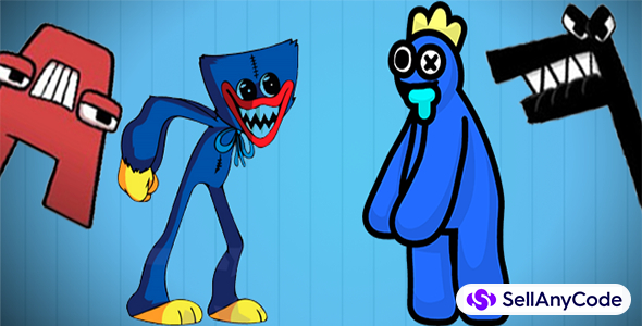 Coloring Master : Alphabet Lore Rainbow Friends Huggy ASMR