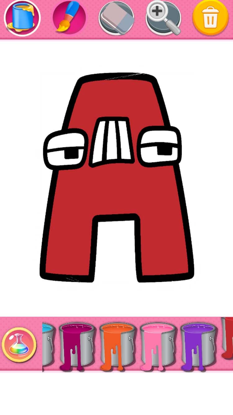 Coloring Master : Alphabet Lore rainbow friends huggy ASMR