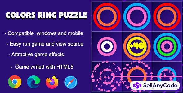 Colors Ring Puzzle Game - HTML5