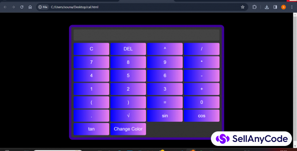 Colourful GUI Scientific Calculator