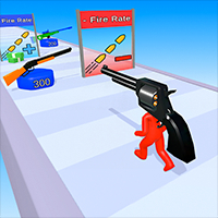 Crazy Gun Head Stick Runner 3D - New Top Trending Unity Template Game