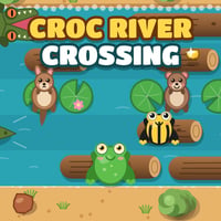 Croc River Crossing - HTML5 One-Tap Arcade Game (Source Code)