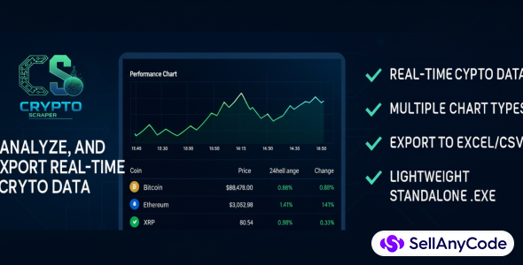 Crypto Price Scraper with GUI