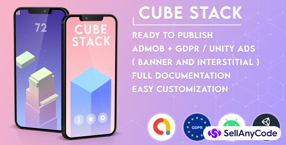 Cube Stack Game Source Code