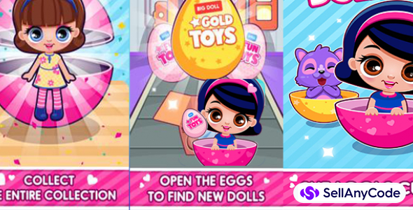 Cute Dolls: Open Eggs