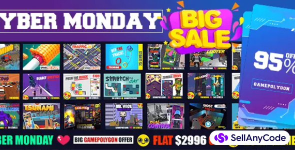 CyberMonday GamePolygon SUPER Bundle: 25 AAA Hypercasual Games