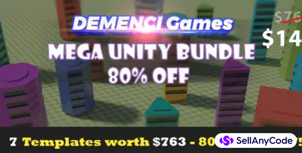 DEMENCI Games Unity Bundle: 7 Source Codes worth