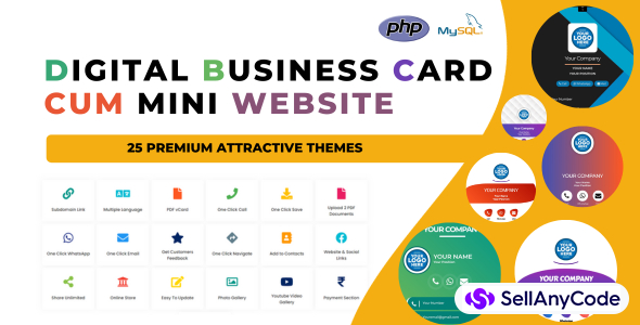 Digital Business Card Cum Mini Website