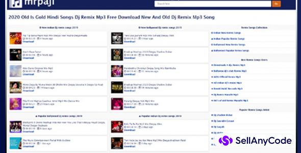 Dj Remix Mp3 Api Php Script (Hearthis) No DATABASE