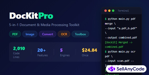 DocKit Pro 5-in-1 Document & Media Toolkit