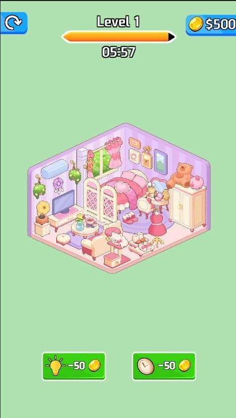 Dreamy Room Decor Life Game Unity Source Code