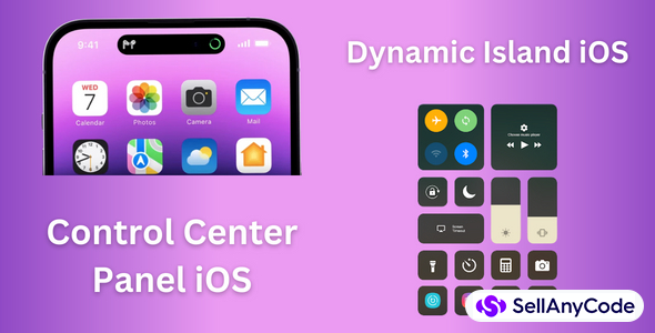 Dynamic Island Control Center IOS - Latest App -Admob | FB With Mediation | Max Ad (Android 12