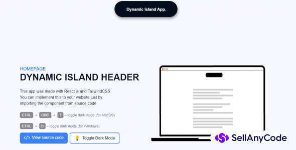Dynamic Island header