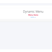 Dynamic Menu