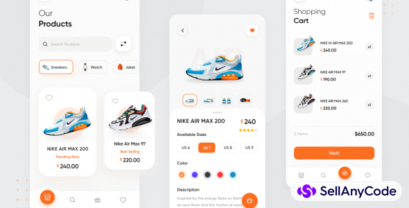 E-Commerce App Flutter UI