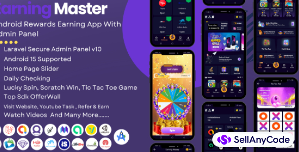 Earning Master - Android Rewards Earning App With Admin Panel