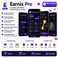Earnix Pro - Android Earning App With Admin Panel (Spin, Scratch, Task)