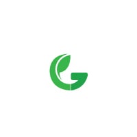 Eco Minimalist G Leaf Logo Green Planet