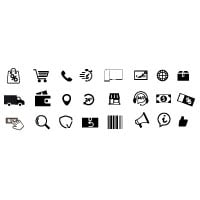Ecommerce Shopping & Delivery Line Icons