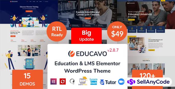 Educavo - Online Courses & Education WordPress Theme