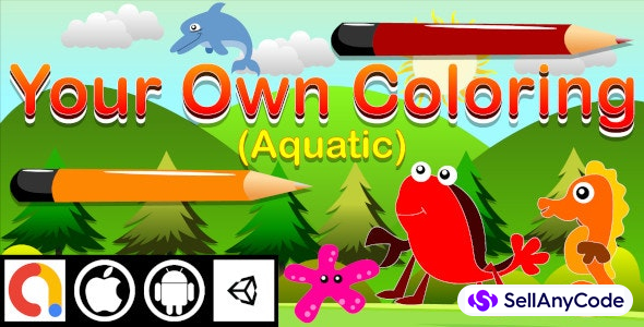 Edukida - Your Own Coloring Aquatic Unity Kids Game For Android and iOS