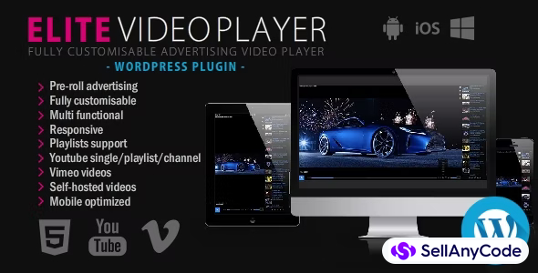 Elite Video Player - WordPress plugin