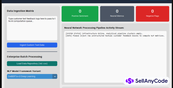 Enterprise AI Customer Sentiment Analytics Dashboard Pro